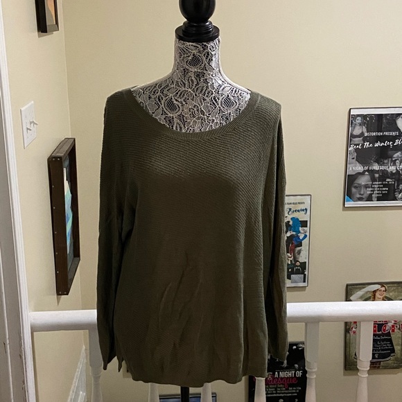Reitmans XL Olive Lightweight Sweater